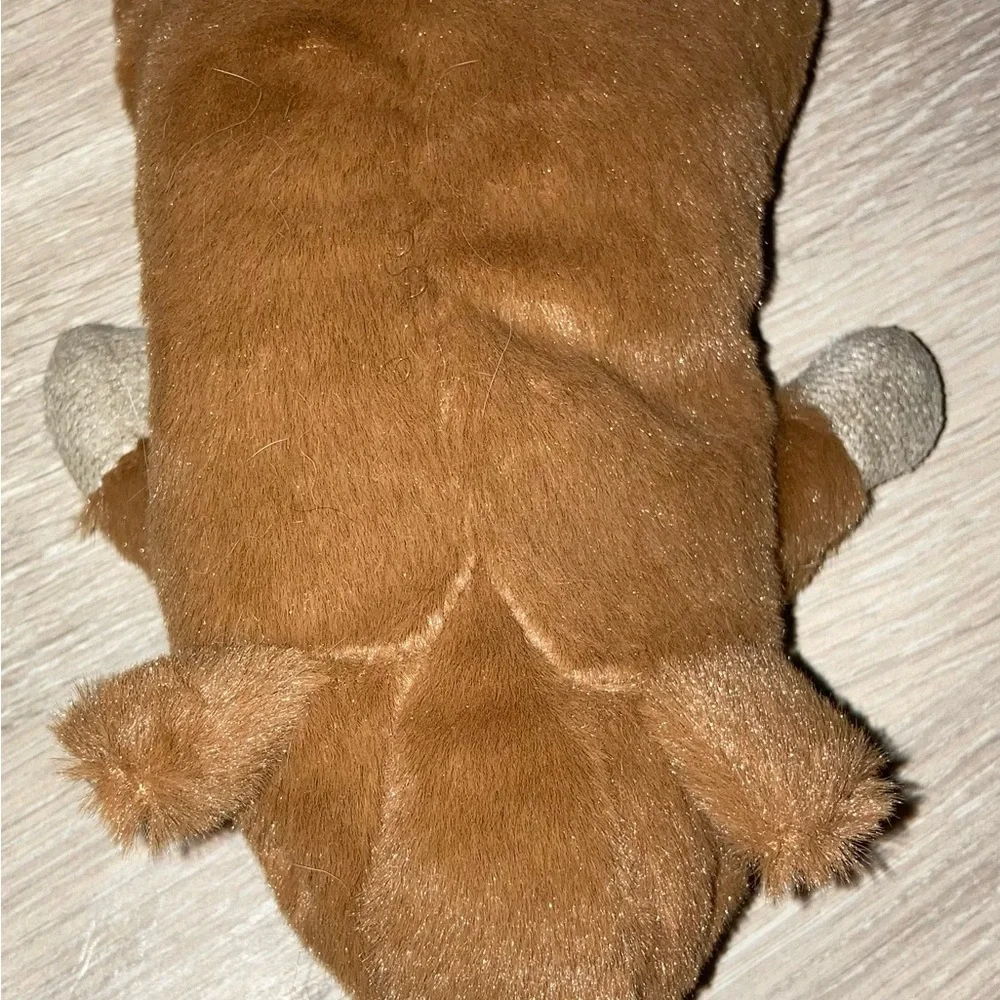 Spot brown plush crinkle cat nip cat toy brand new, barely used